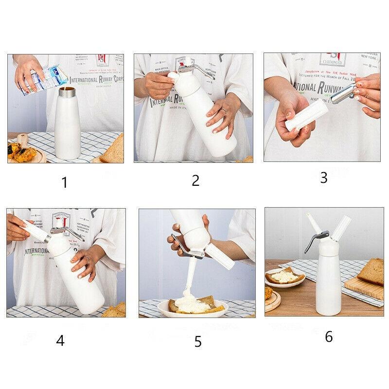 Whipped Cream Dispenser Stainless Steel 500ml