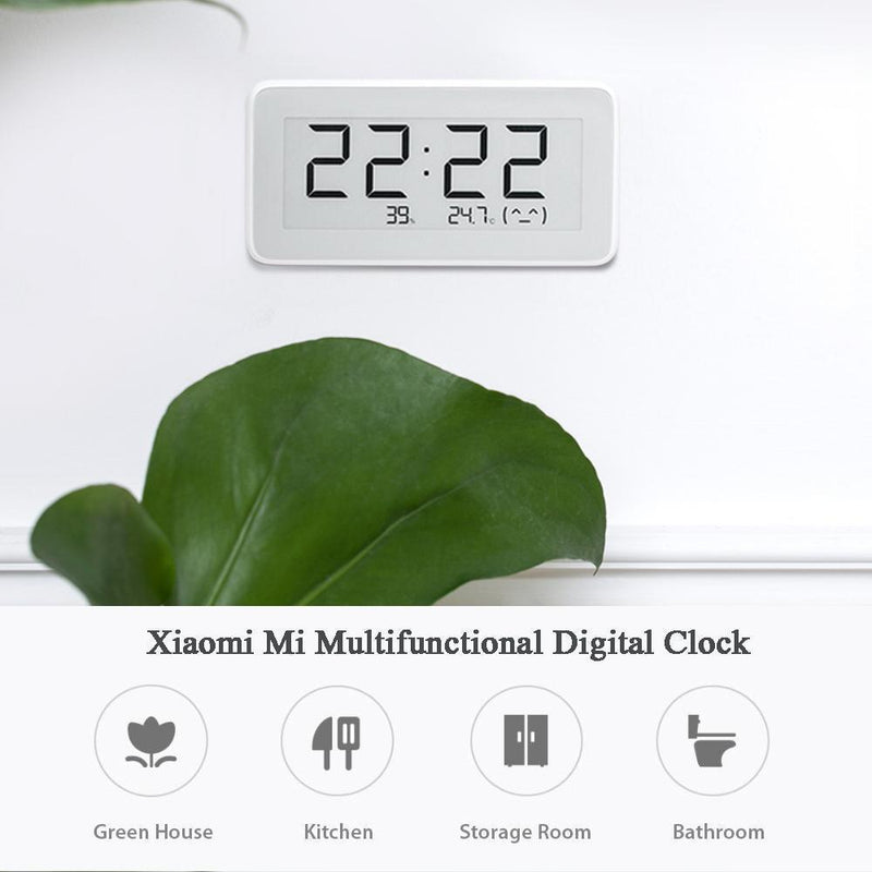 Xiaomi Mi Bluetooth Relógio Digital Multifuncional Relógio de Alta Precisão Sensor de Umidade e Temperatura da Tela E-INK